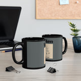 Toplen Black Mug Simple 11oz, 15oz