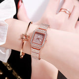 Women Wristwatches Crystal Bling Diamond Bracelet Watch