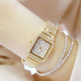 Women Wristwatches Crystal Bling Diamond Bracelet Watch