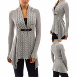Women Long Knitted Sweater Tops Cardigan Overcoat Coat - Toplen