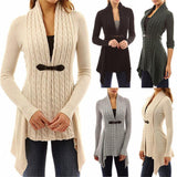 Women Long Knitted Sweater Tops Cardigan Overcoat Coat - Toplen