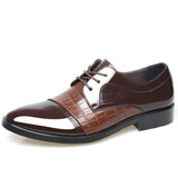 Pointed Toe Leather Shoes Business Wedding - Toplen