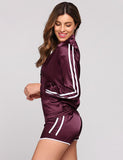 Women Sporting Suits Two Piece Set Tracksuit - Toplen