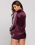 Women Sporting Suits Two Piece Set Tracksuit - Toplen