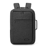 Unisex 15.6 Laptop Backpack Convertible Briefcase 2-in-1 Business Travel Luggage Carrier - Toplen