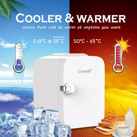 Mini Fridge Table Top Electric Cooler Warmer Portable 4/10/15L