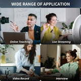 Wireless Microphone Audio Video Recording Mini Mic For iPhone Android Laptop