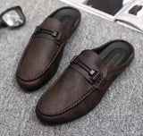 Mens Leather Summer Casual Shoes Comfortable Walking Loafers