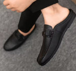 Mens Leather Summer Casual Shoes Comfortable Walking Loafers