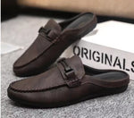 Mens Leather Summer Casual Shoes Comfortable Walking Loafers