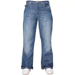 Mens Straight Leg Bootcut Wide Leg Jeans