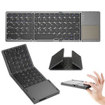 Mini Foldable Wireless Bluetooth Keyboard with Touchpad for PC Smartphone