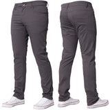 Mens Chinos Trousers Cotton Slim Fit Jeans Straight Leg Designer Casual