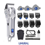 Limural Hair Clippers Trimmer Mens Cordless Shaver Cutting Machine