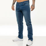 Mens Straight Leg Stretch Denim Regular Fit Jeans