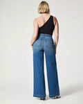 Ladies Stretch Elasticate Casual Wide Leg Jeans