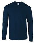 Mens Long Sleeve T Shirt Ultra Classic Fit Plain Cotton Crew Top