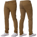 Mens Chinos Trousers Cotton Slim Fit Jeans Straight Leg Designer Casual