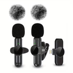 Wireless Microphone Audio Video Recordings Mini Mic For iPhone Android
