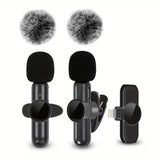 Wireless Microphone Audio Video Recordings Mini Mic For iPhone Android