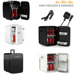 Mini Fridge Table Top Electric Cooler Warmer Portable 4/10/15L