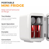 Mini Fridge Table Top Electric Cooler Warmer Portable 4/10/15L