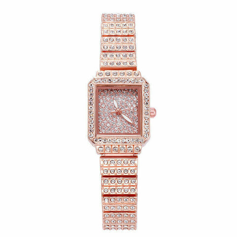 Women Wristwatches Crystal Bling Diamond Bracelet Watch