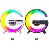 Wireless LED Lamp Smart Bluetooth Speaker Charger RGB Alarm Clock Night Lights