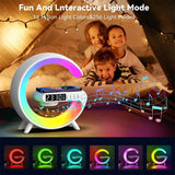 Wireless LED Lamp Smart Bluetooth Speaker Charger RGB Alarm Clock Night Lights