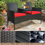 Outsunny Rattan Chair Garden Furniture Patio Outdoor Garden Furniture 2-Seater