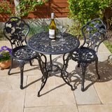 Outdoor Patio Garden Furniture Table and 2 Chairs