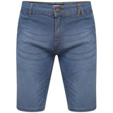 Mens Denim Shorts Stretch Slim Fit Regular Summer Short Jeans