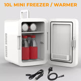 Mini Fridge Table Top Electric Cooler Warmer Portable 4/10/15L