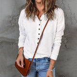 Women Polo Shirt Long Sleeve Loose Pullover Tops