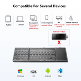 Mini Foldable Wireless Bluetooth Keyboard with Touchpad for PC Smartphone