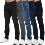 Mens Straight Leg Stretch Denim Regular Fit Jeans