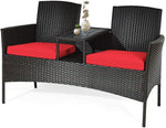 Outsunny Rattan Chair Garden Furniture Patio Outdoor Garden Furniture 2-Seater