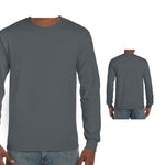 Mens Long Sleeve T Shirt Ultra Classic Fit Plain Cotton Crew Top