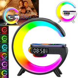 Wireless LED Lamp Smart Bluetooth Speaker Charger RGB Alarm Clock Night Lights