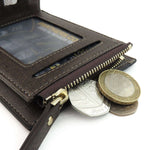 Mens Luxury Soft Leather Wallet With Zip - Toplen