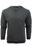 Mens Crew Neck Sweatshirt Jumper Long Sleeved - Toplen