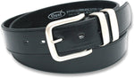 Mens Ossi Black Brown Tan Leather Lined 38mm Jeans Belt with Gift Box Option - Toplen