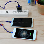 2in1 Dual Lightning Strong Charging Cable Cord For IPhone Android - Toplen