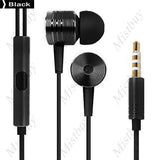 Stereo Handfree Wired Control Headphone In-ear Earphone with Mic for iPhone Android Smartphone - Toplen