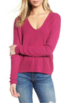 Women Autumn Winter Solid Color Sweater Loose Knit Tops - Toplen