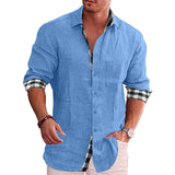 Mens Long Sleeve Summer Casual Shirts