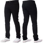 Mens Slim Fit Chinos Stretch Skinny Casual Smart Jeans All Waist - Toplen