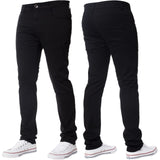 Mens Slim Fit Chinos Stretch Skinny Casual Smart Jeans All Waist - Toplen