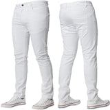 Mens Slim Fit Chinos Stretch Skinny Pants Casual Smart All Waist Jeans - Toplen