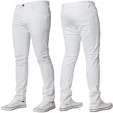 Mens Slim Fit Chinos Stretch Skinny Casual Smart Jeans All Waist - Toplen